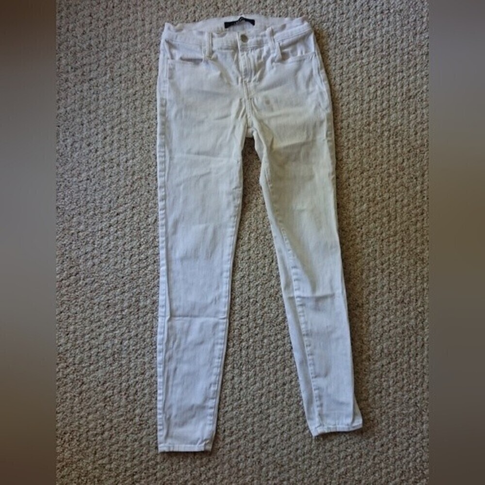 J Brand Women's White super Skinny Leg Jeans Size 27